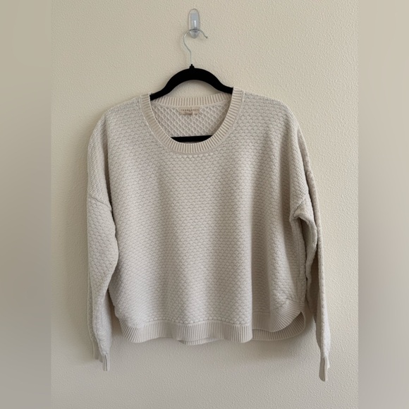 Tradlands Jude Womens Sweater Birch Cream Medium M Cotton Made in Peru VGUC - Picture 1 of 4